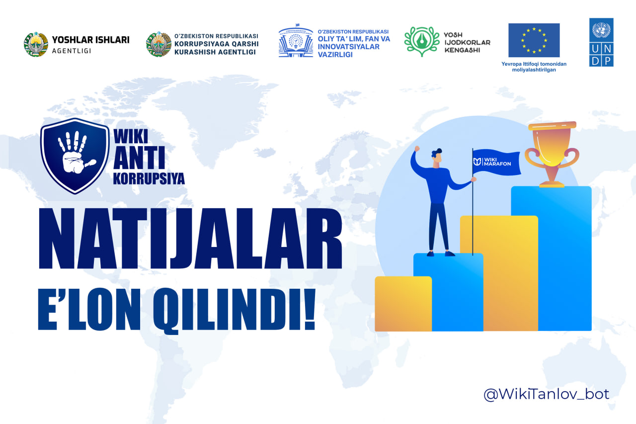 "WikiAntikorrupsiya" tanlovi natijalari