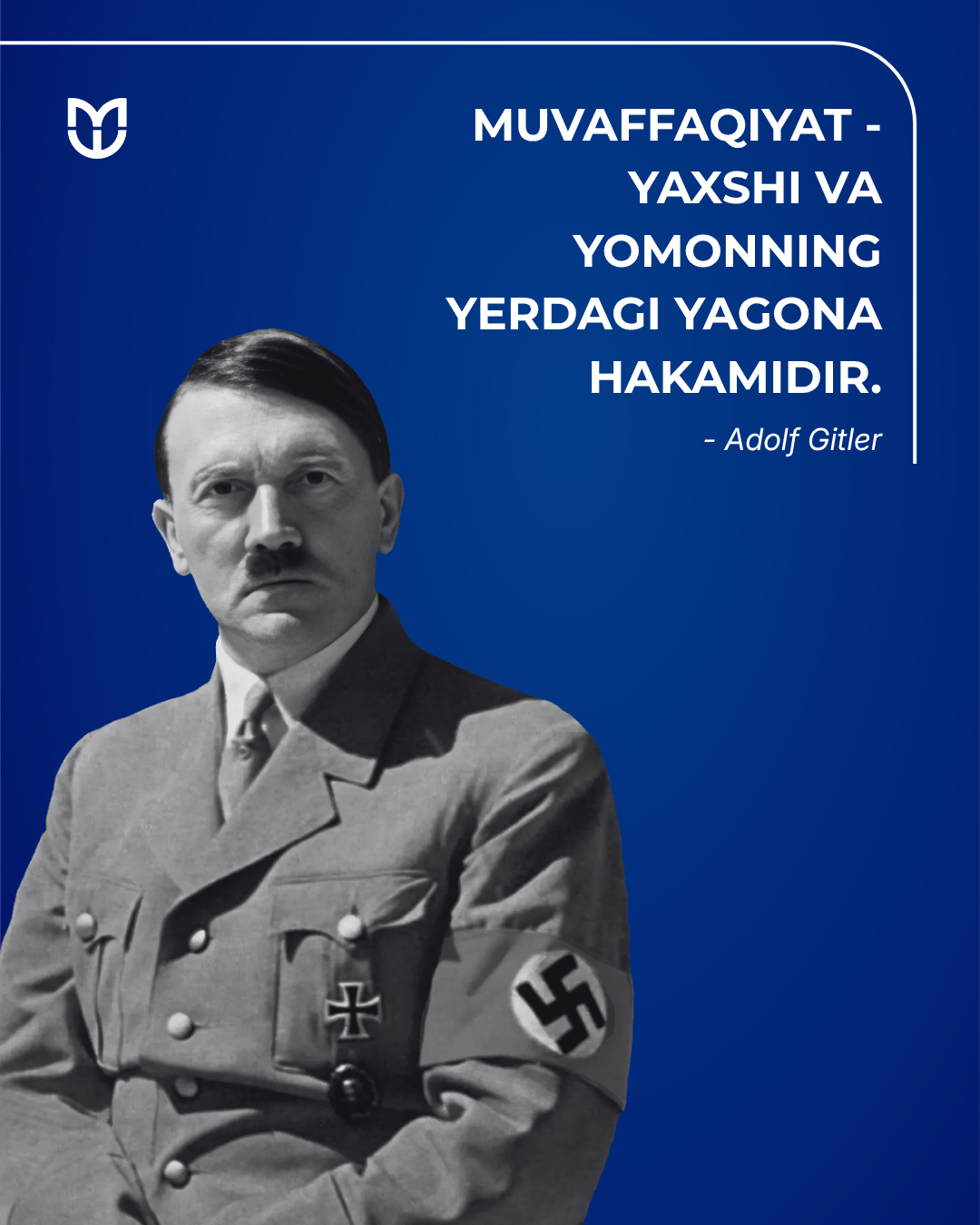 Yaxshi va yomonning yerdagi yagona hakami...