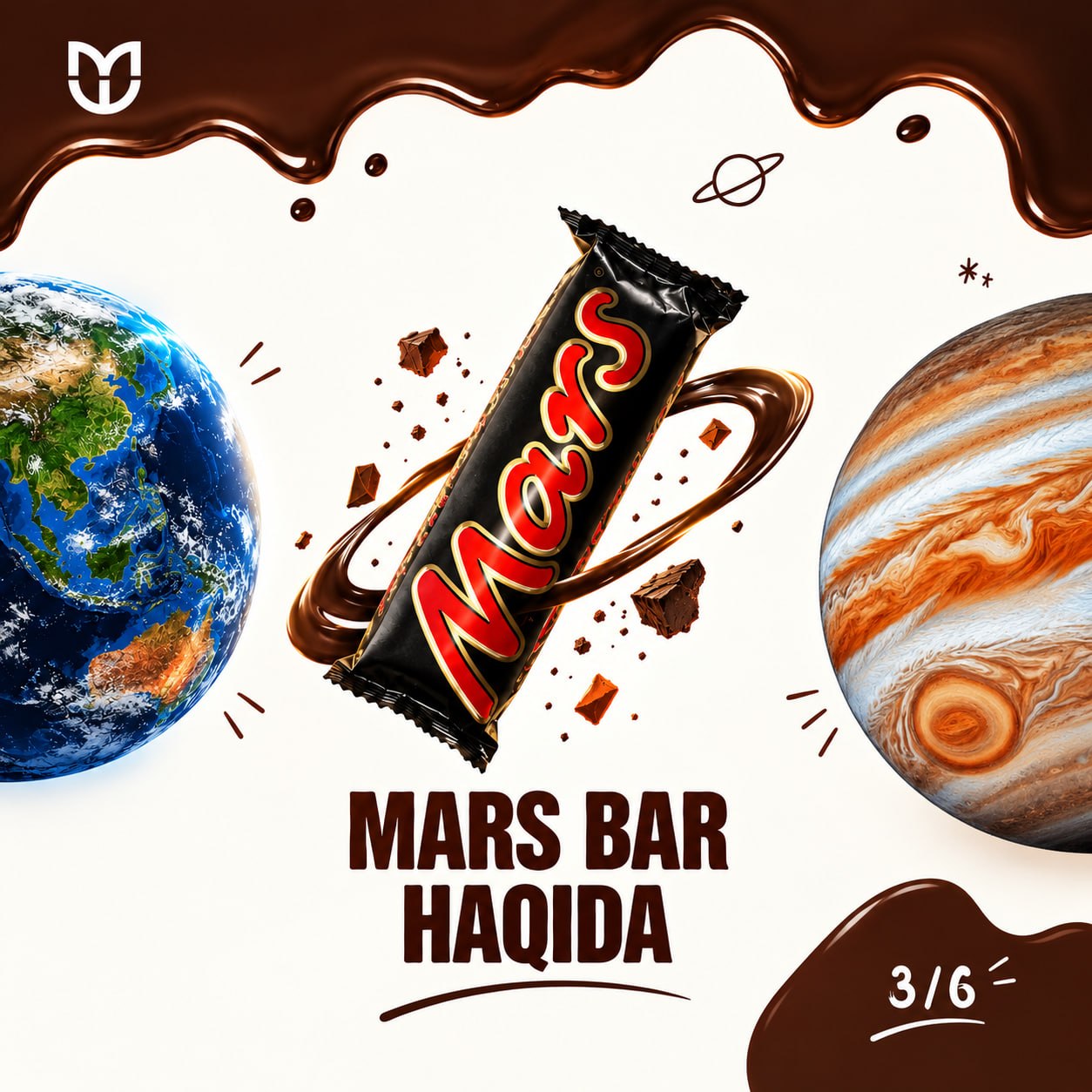 Mars shokoladi sayyorasiga sayohat qilamiz!